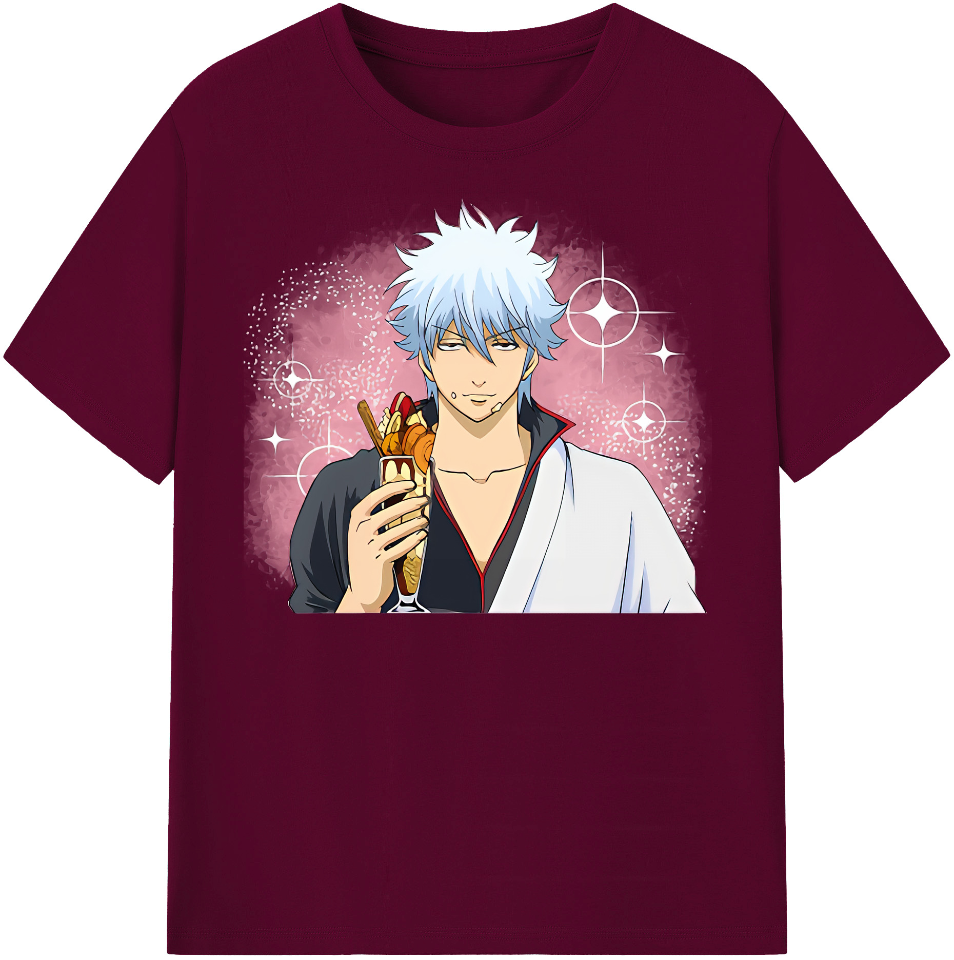 （画像用） ぎんたま 坂田銀時（さかたぎんとき） 神楽 志村新八（しむら しんぱち） GINTAMA Sakata Gintoki Kagura Shimura Shinpachi レディースカジュアルプリントTシャツ（綿100％）